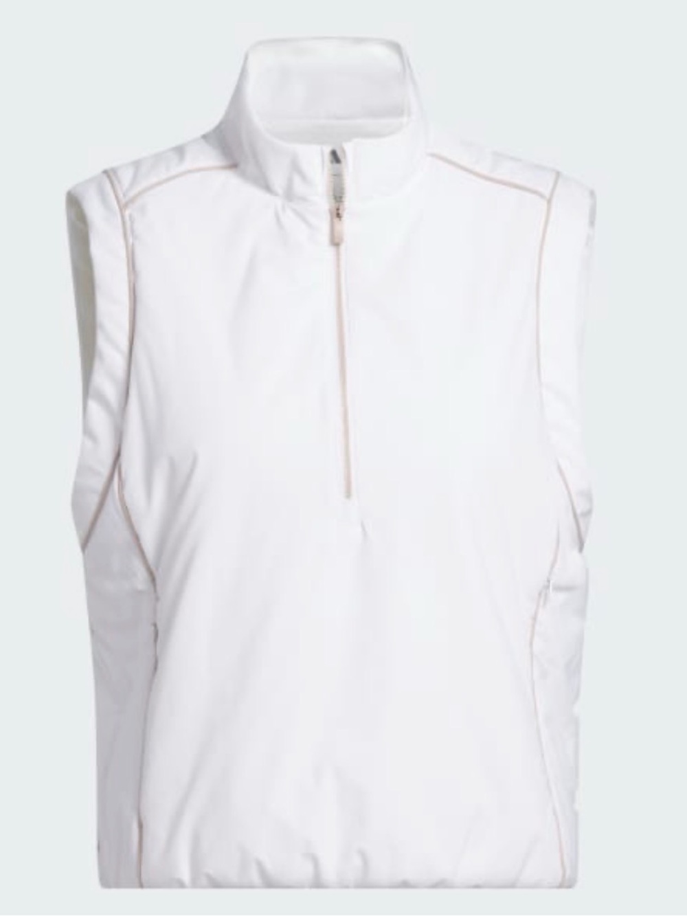 New adidas Womens Golf Twistweave Loose Quarter-Zip Vest in White size
Large